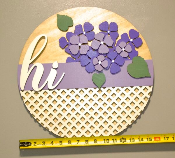 “Hi” Flowers sign - Image 2