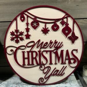 Merry Christmas Ya'll Wall Decor