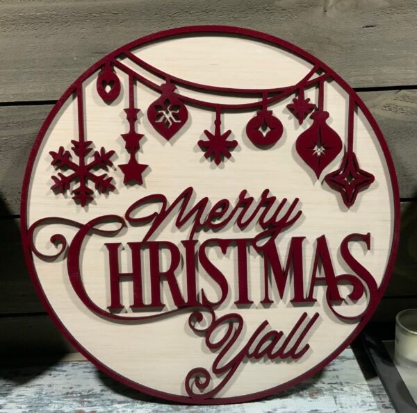 Merry Christmas Ya'll Wall Decor