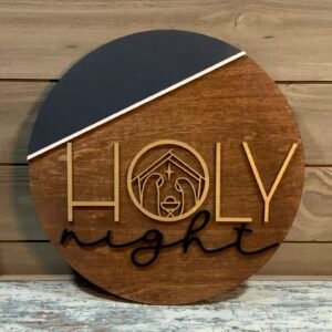 Holy Night manger scene decor