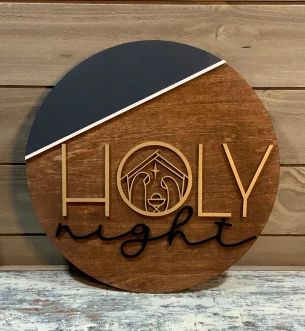 Holy Night manger scene decor