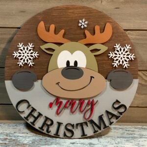 Cute Deer with 'Merry Christmas'