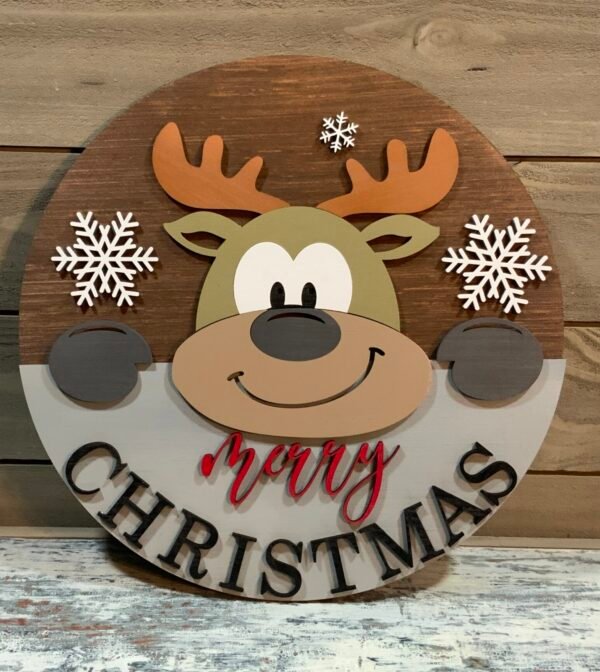 Cute Deer with 'Merry Christmas'