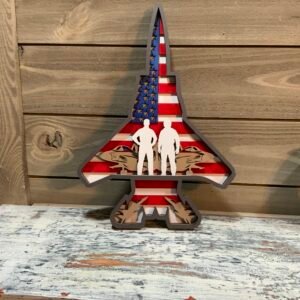 Patriotic Military Jet decor