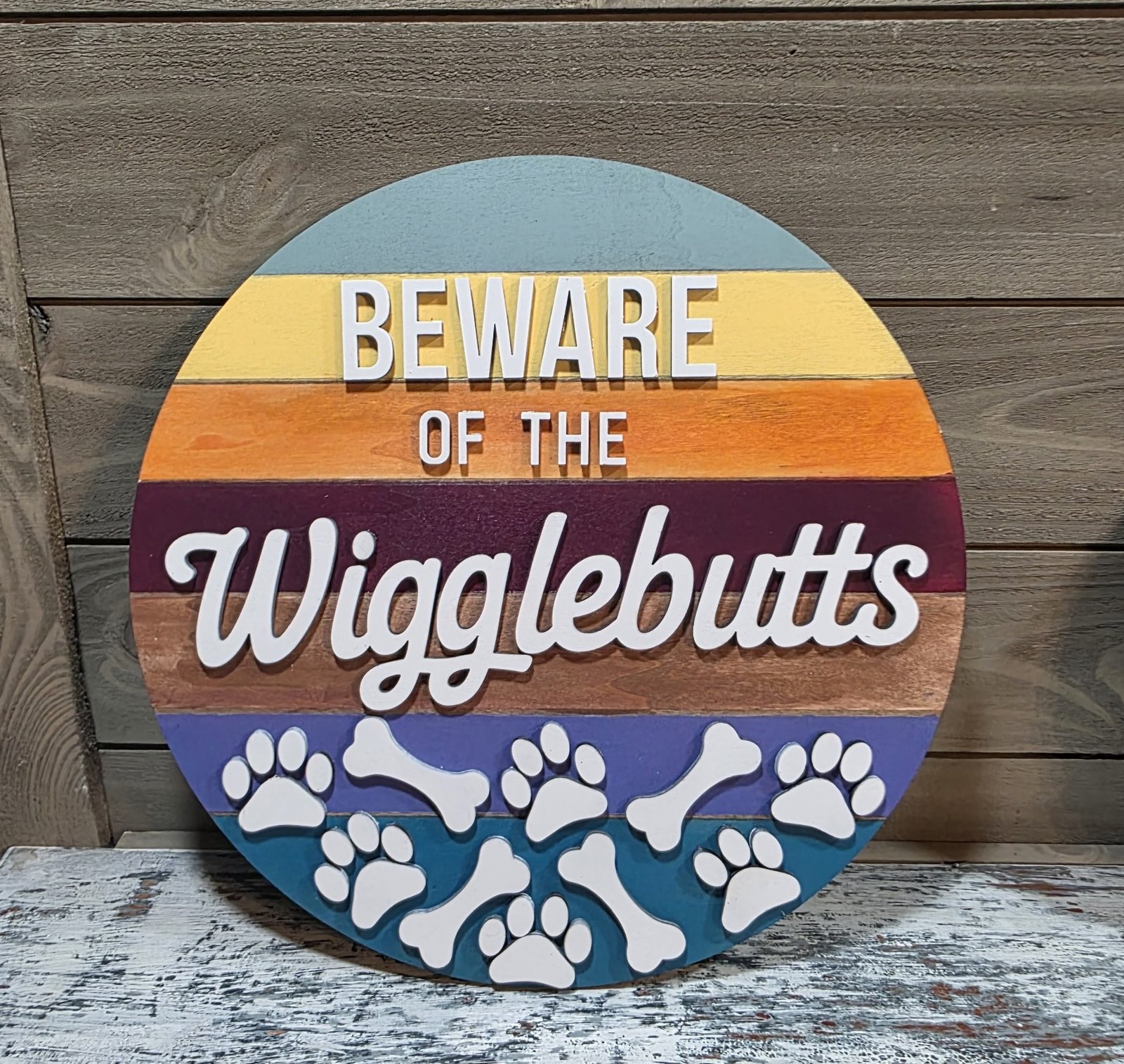 Beware of the Wigglebutt wall decor
