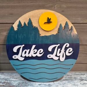 Lake life wall decor