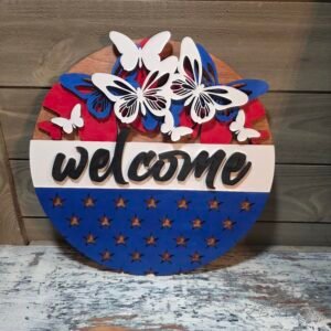 Patriotic Wall Decor (Butterflies)