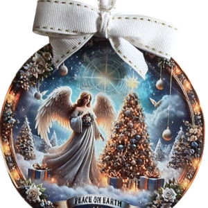4 Inch Peace On Earth Angel Ornament